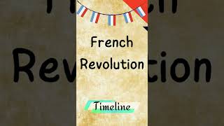 French Revolution Important dates | Timeline | History Grade 9 | #frenchrevolution #shorts French Revolution Important dates | Timeline | History Grade 9 | #frenchrevolution #shorts