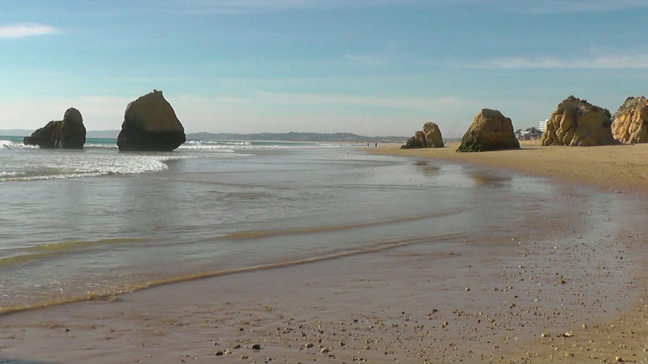 PORTUGAL beach and estuary of Alvor (Algarve) hdvideo YouTube