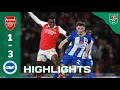 Highlights | Arsenal 1 vs 3 Brighton & Hove Albion  | EFL Cup | Carabao Cup