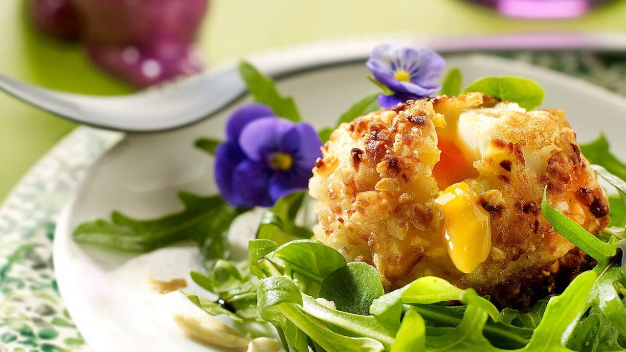 Recette : Œuf frit aux amandes