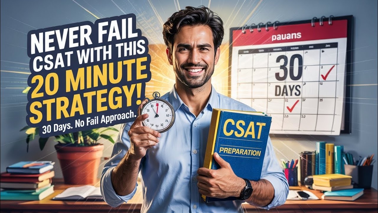 How I Cleared CSAT Everytime - YouTube