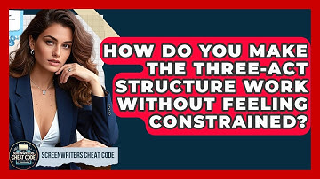 How Do You Make The Three-act Structure Work Without Feeling Constrained?