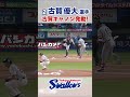 古賀優大選手 古賀キャノン発動! #swallows #古賀優大 #shorts