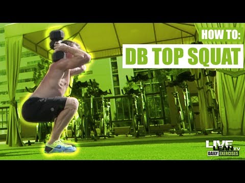 Play Dumbbell Top Squat video 1
