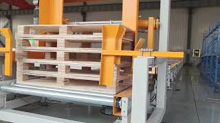 conveyor Stacking machine plus tray conveying