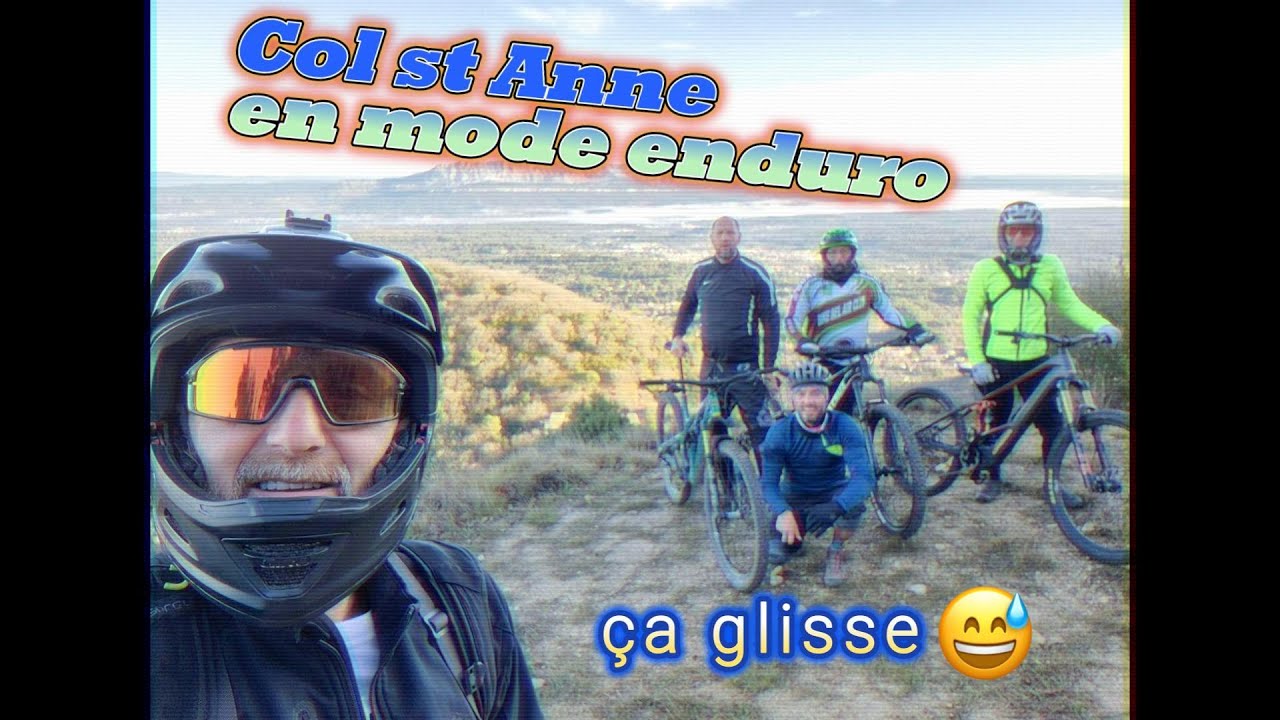 col st Anne en mode enduro glissant