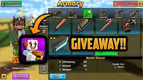 Pixel Gun 3D 13.0.1 | MODDED ACCOUNT GIVEAWAY!!