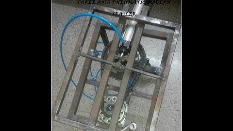 My First College Project- DESIGN AND FABRICATION OF THREE AXIS PNEUMATIC MODERN TRAILER
