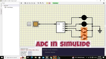 how to use ADC in simulide | Simulation of analogue to digital converter in simulide