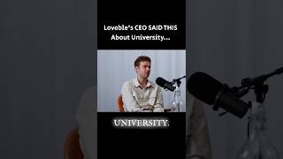 The Truth About University... #ceo #lovable #entrepreneur #university #education #career #shorts