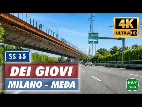 Video 4K | Strada Statale 35 dei Giovi | MILANO - MEDA - LENTATE SUL SEVESO