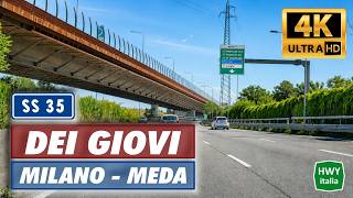 4K | Strada Statale 35 dei Giovi | MILANO - MEDA - LENTATE SUL SEVESO