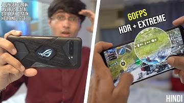 Asus ROG Phone 3 PUBG Gameplay Test(Hindi)🔥 HDR/Extreme, FPS Data!