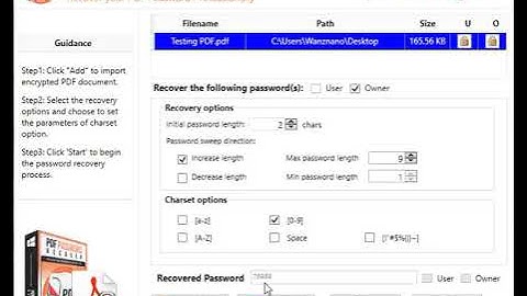 6Digit PDF Password recovery