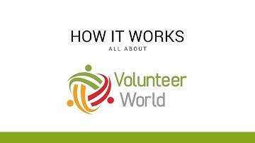 Volunteer World - How it Works