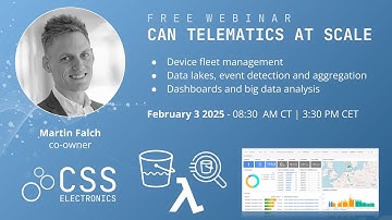CAN Bus Telematics at Scale [Free Webinar | 2025] ☁️