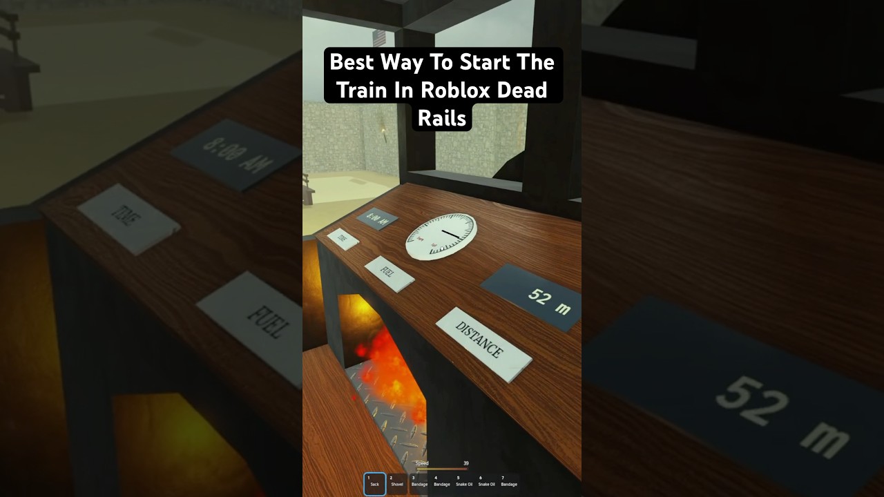 Best Way To Start The Train In Roblox Dead Rails #shorts