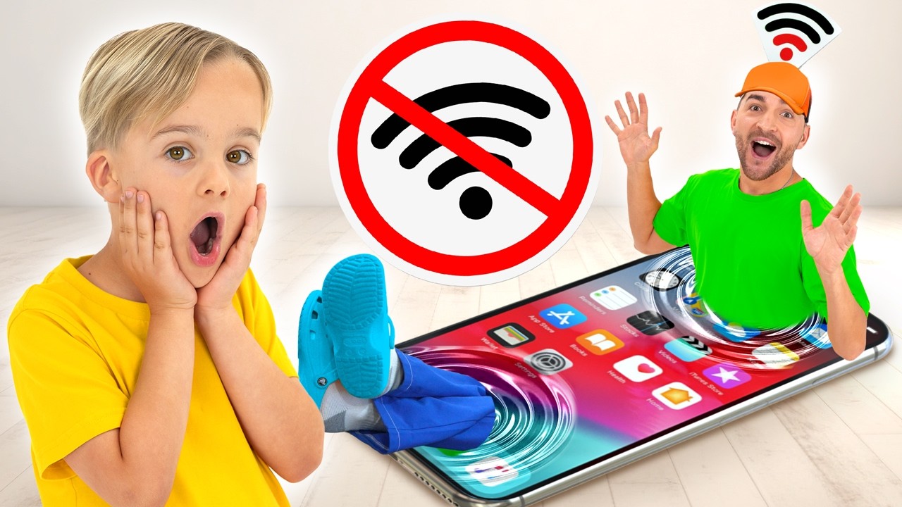 Детский челлендж без Wi-Fi с Крисом — забавные видео для детей