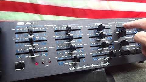 DEMO OF SAE 1800 STEREO PARAMETRIC EQUALIZER FOR SALE