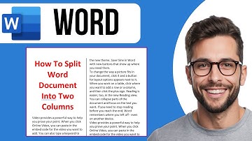 How To Split Word Document Into Two Columns