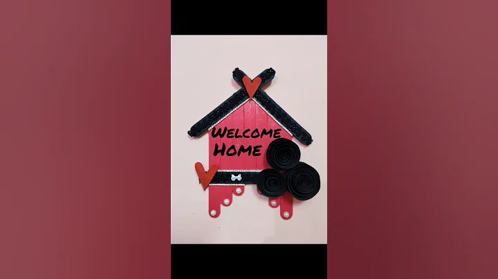 Ice cream stick wall decor | diy wall hanging #homedecor #shorts #diy #craft #wallhanging #roomdecor