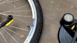 Joe Blow Mountain Fahrrad Reifen auf Pumpen füllen französisches Ventil Sclaverandventil Anleitung