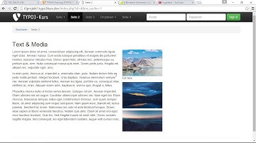 Texte, Bilder und Videos einfügen | Auszug aus: TYPO3 CMS 7 – Das umfassende Training