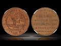 1860 M.L. Marshall Oswego Token NY-1008 NGC MS65RB ex. McClure Collection Popular Design