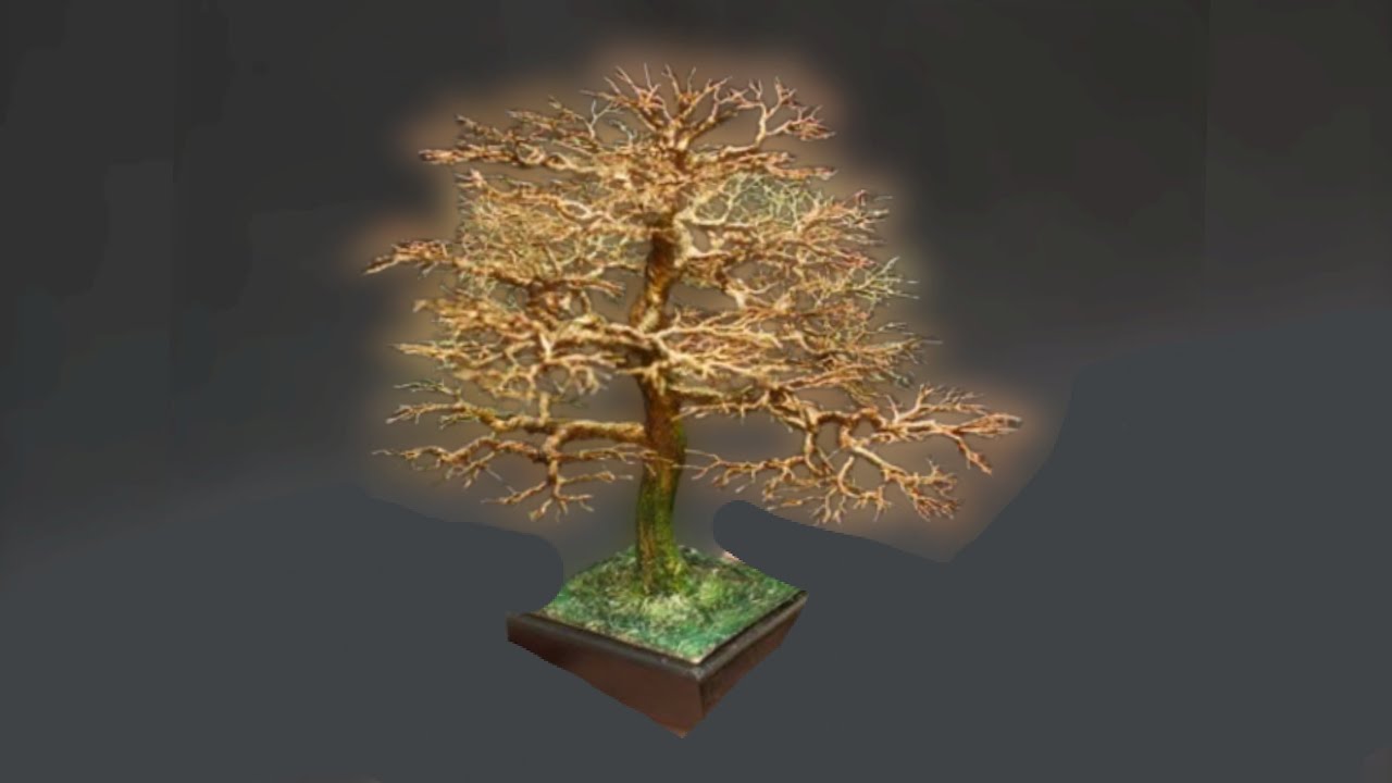 كيف اصنع شجرة من الاسلاك