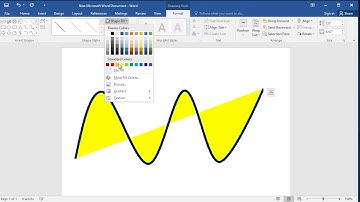 How to draw curved line in Word