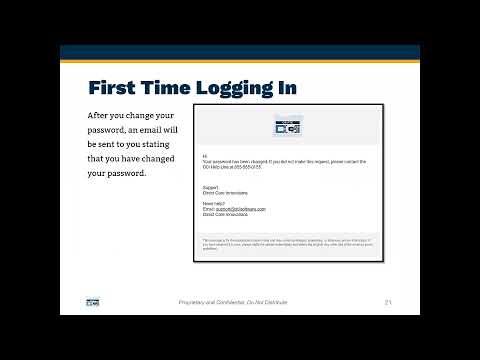 How to Login to OR PTC DCI for the First Time