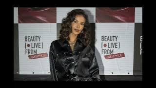 Maya Jama turns up the heat in an all-black leather look posing at Rimmel bash - after stepping out