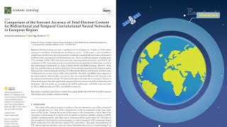 【Remote Sensing】Comparison of the Forecast Accuracy of Total Electron Content