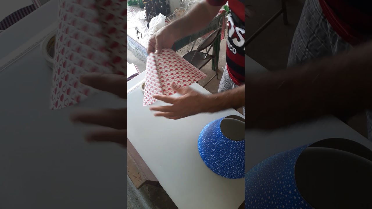 Como fazer Cupula de abajur caseira