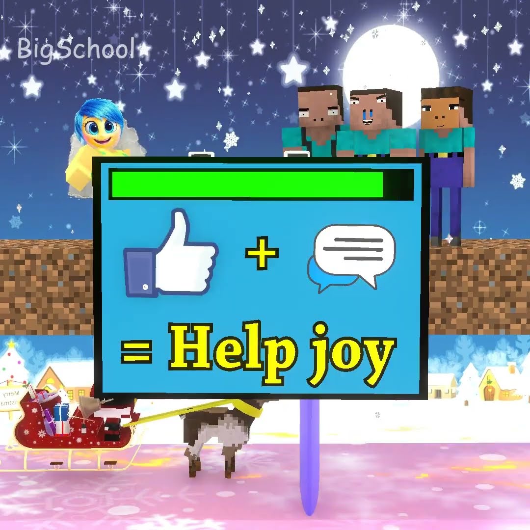 Which team can help Santa Claus go to give out presents!? Team Joy or Team Herobrine? ?