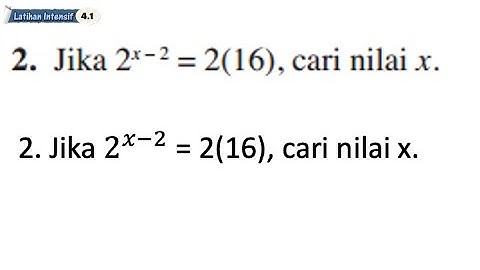 Latihan Intensif 4.1 No 2 | Bab 4 Indeks, Surd dan Logaritma | 4.1 Hukum Indeks | Add Maths Form 4