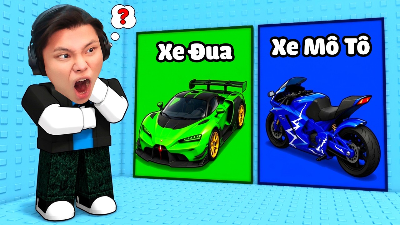 [ROBLOX] JayGray Chọn Xe Gì Lái Xe Đó Leo Tháp🚗😜Thử Thách Obby Would You Rather Vehicle Tower Troll