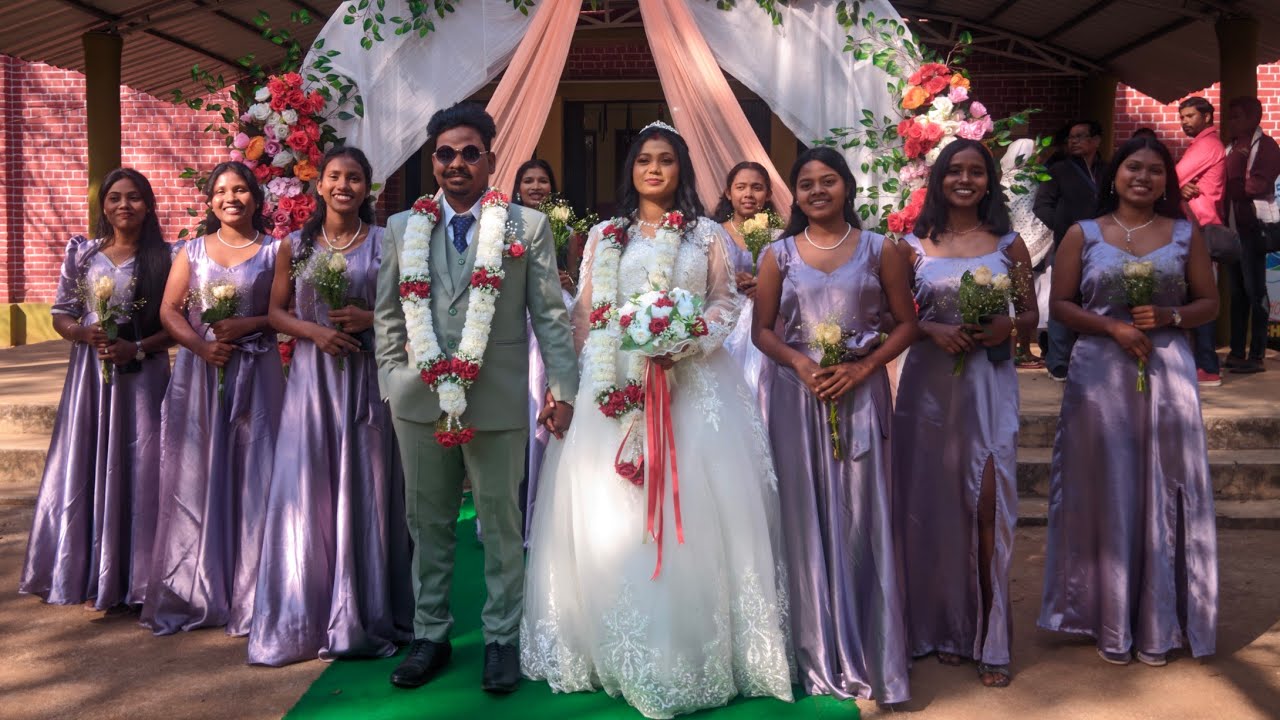 Neli Rose With Anup Roshan Church Marriage // Church Wedding // Didi Ki Saadi video 