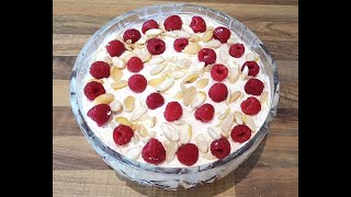Hand Made Old English Sherry Trifle. Easy Step by Step Guide