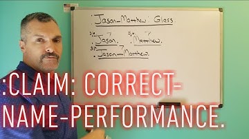 :CLAIM: CORRECT-NAME-PERFORMANCE.