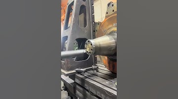 Precision Machining of Massive Parts on a CNC Boring Mill #shorts