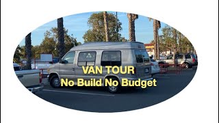 Part 2  VAN TOUR  No Build No Budget