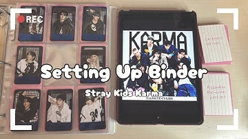 ♡Setting Up My Binder For Stray Kids New Comeback Karma♡4th Album♡Slow OT8 Collector♡