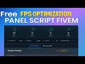 Free Fps Menu Script Fivem | Fps Optimization Panel | Graphics Management