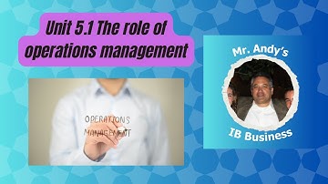 IB Business Review | Unit 5.1 Introduction to operations management