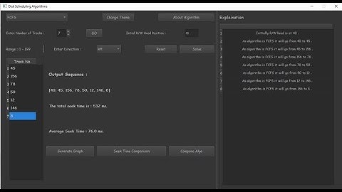 Operating System Virtual Lab - Disk Scheduling Algorithm