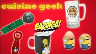 video geek cuisine, des accessoires de cuisine star wars, Simpson ou minions