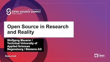 Open Source in Research and Reality - Wolfgang Mauerer
