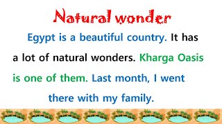 برجراف Natural wonder - برجراف عن واحة الخارجة