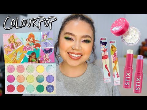COLOURPOP X WINX CLUB COLLECTION | SWATCHES, REVIEW + TUTORIAL | Makeupbytreenz